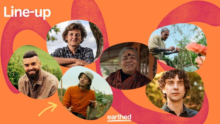 Introducing the speakers at the 2023 earthed summit, held at the barbican london for ecosystem restoration awareness